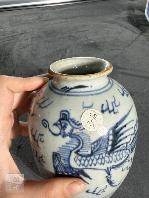 清雍正青花凤纹小罐 - 图10